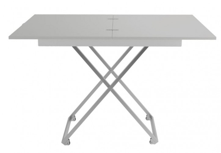 Стол трансформер "Андрэ" (Хром/Белый)