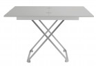 Стол трансформер "Андрэ" (Хром/Белый)