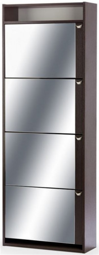 Обувница Комфорт К-4S  (Венге/Зеркало)