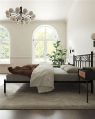 Кровать "Франческа" без изножья (120х200/ноги металл/цвет Черный)