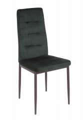 Стул С-1004 WINDY (Dark Green velvet) ноги серые