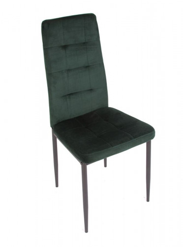 Стул С-1004 WINDY (Dark Green velvet) ноги серые