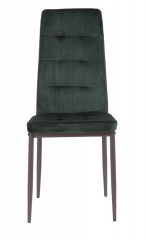 Стул С-1004 WINDY (Dark Green velvet) ноги серые