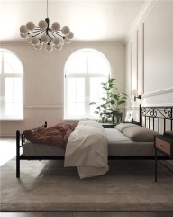 Кровать с изножьем "Франческа"  (120х200/ноги металл/цвет Коричневый бархат)