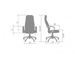 Кресло руководителя Alberto нат кожа вишня/дерево/кантри