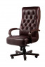 Кресло руководителя Alberto нат кожа вишня/дерево/кантри
