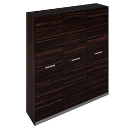 Шкаф высокий c 3 дверьми 183*44*203, шпон