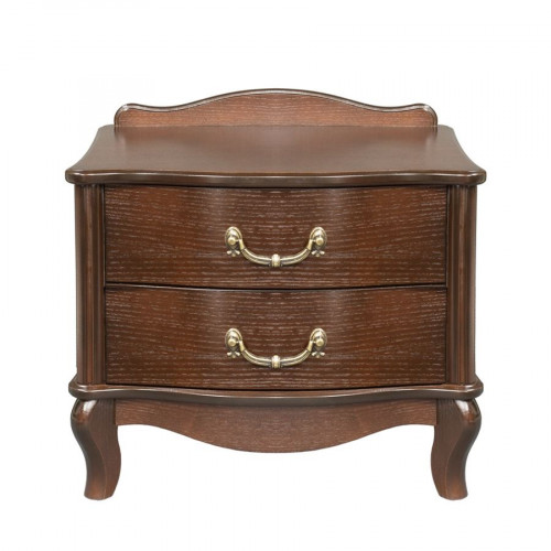 Прикроватная тумбочка Джульетта (2 ящика)  Орех Ls