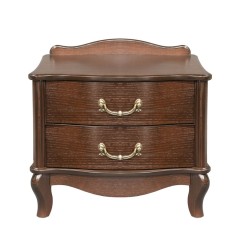 Прикроватная тумбочка Джульетта (2 ящика)  Орех Ls