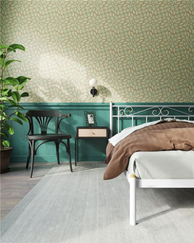 Кровать "Франческа" без изножья (140х200/ноги металл/цвет Белый)