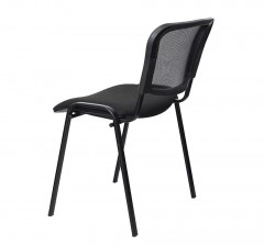 Стул посетителя ИЗО NET (черный, спинка сетка OH/5, сиденье ткань черная C-11)