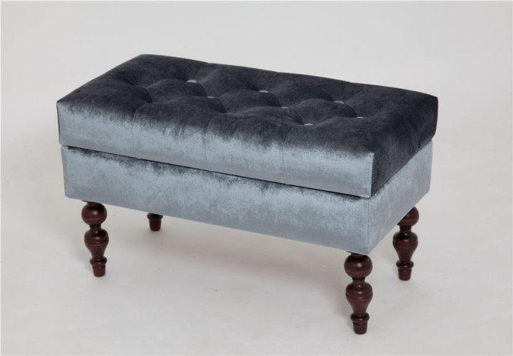 Банкетка Виктория (темный тон / 25 - грязно-голубой)