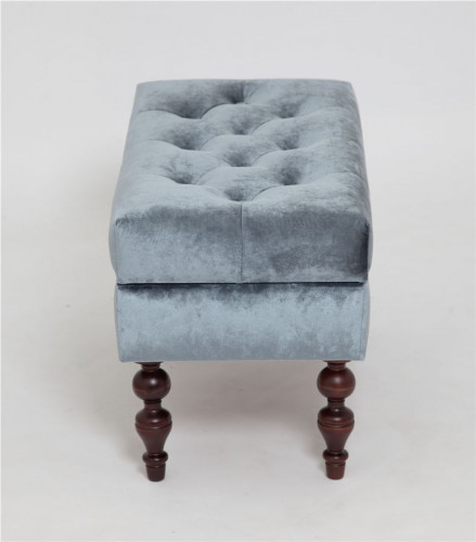 Банкетка Виктория (темный тон / 25 - грязно-голубой)