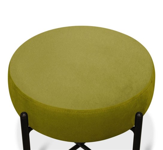 Банкетка В 4-SHT (ткань-металл/фисташкой-черный муар)