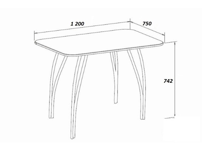 Стол для кафе Силуэт ЛДСП