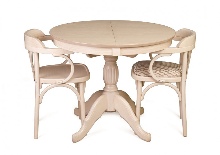 Стол обеденный Лилия-0090 (беленый дуб)