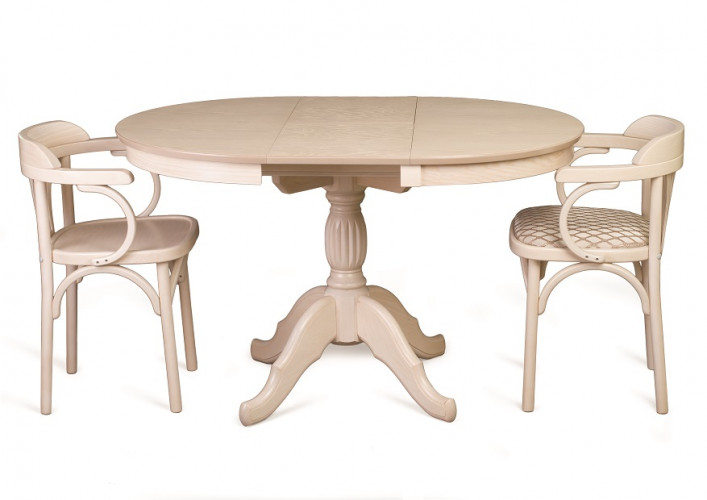 Стол обеденный Лилия-0090 (беленый дуб)