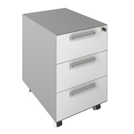 Тумба выкатная 43*59.5*59, металл+шпон