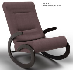 Кресло качалка Мальта ткань шоколад КМ