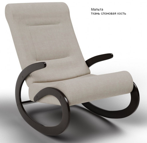 Кресло качалка Мальта ткань шоколад КМ