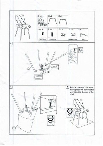 Стул С-1289 FRED (Grey velvet)