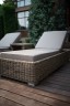 LEON шезлонг лежак из искусственного ротанга BF
