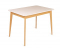 Стол Рэй-1030 (натуральный / белая эмаль) Прямоугольный