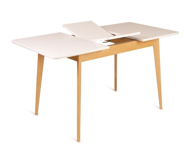 Стол Рэй-1030 (натуральный / белая эмаль) Прямоугольный
