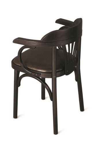 Стул Венский мягкий (венге, экокожа коричневая)