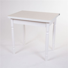 Стол обеденный ЛС-831 (Лен 1312/ ноги Белые точеные)