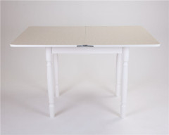 Стол обеденный ЛС-831 (Лен 1312/ ноги Белые точеные)