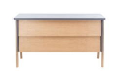 Комод "Сканди" 2 ящ. (Натуральное дерево/серый ясень)