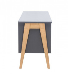 Комод "Сканди" 2 ящ. (Натуральное дерево/серый ясень)