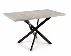 Стол прямоугольный "Шип-32" ноги черные (пластик Эфес лайт 1472/ЛДСП 32 мм/кромка серый)