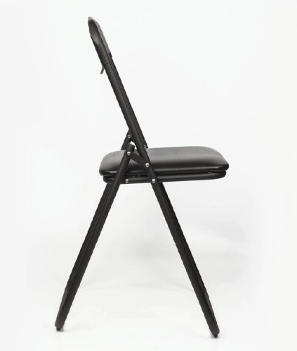 Стул для посетителей складной Jack Black черный каркас кожзам V27 красный