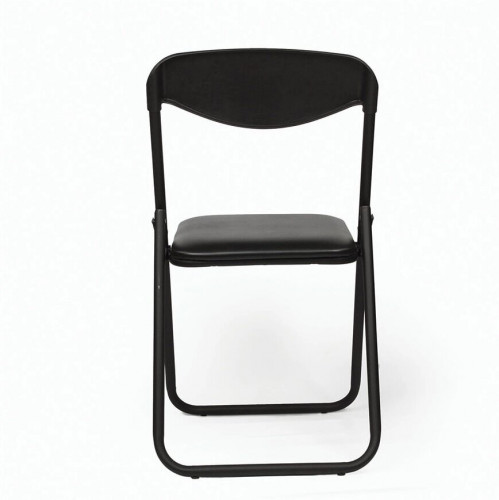 Стул для посетителей складной Jack Black черный каркас кожзам V27 красный