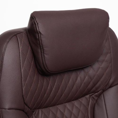 Кресло офисное «Trust» экокожа, коричневый