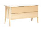 Комод "Сканди" 2 ящ. (Натуральное дерево/дуб шампань)