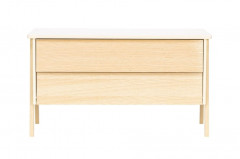 Комод "Сканди" 2 ящ. (Натуральное дерево/дуб шампань)