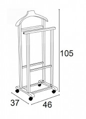 Вешалка для костюма Mirano White (Белый) (Arredamenti, Италия)