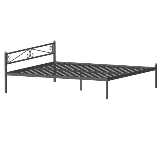 Двуспальная кровать Глэдис М (160х200) (коричневый бархат)