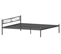 Двуспальная кровать Глэдис М (160х200) (коричневый бархат)