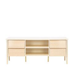 ТВ-тумба "Сканди" (Натуральное дерево/дуб шампань)