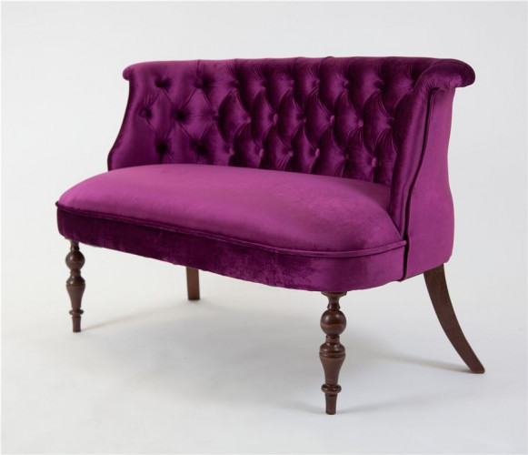 Диван Бархат (темный тон / 26 - темно-розовый)