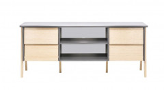 ТВ-тумба "Сканди" (Натуральное дерево/серый ясень)