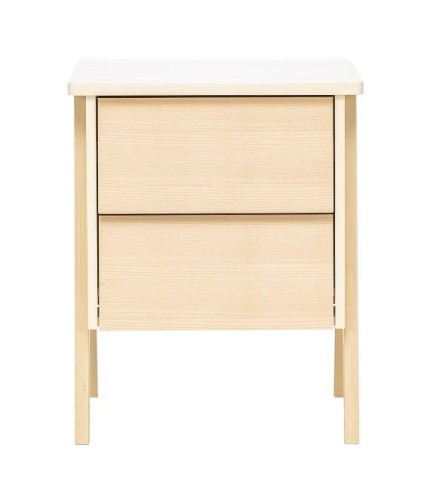 Тумбочка "Сканди" 2 ящ. (Натуральное дерево/дуб шампань)