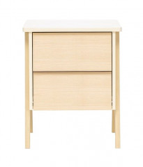 Тумбочка "Сканди" 2 ящ. (Натуральное дерево/дуб шампань)