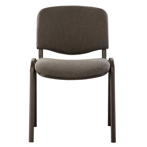 Стул для посетителей ИЗО черный каркас ткань серая С38