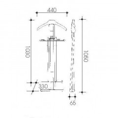 Вешалка для костюма Klapp (Бук) (Aris, Италия)