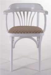 Стул Венский мягкий (эмаль белая, ткань 1 beige)